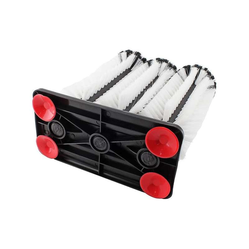 6 Long Brush Bar Glass Washer with Suction Base, Commercial Brush Cleaner Bristle Brush for Kitchen