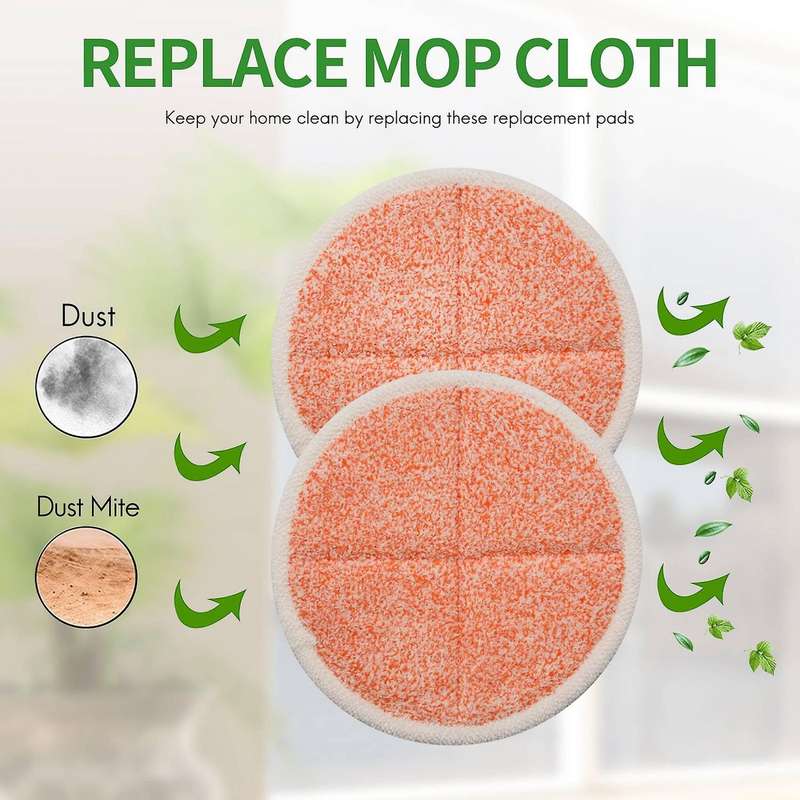6 Pack 2124,2039a,2307,23157,20391,20399 Replacement Mop Pads Compatible with for Spinwave Hard Mop