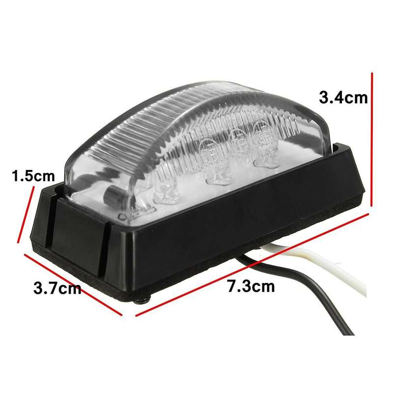 6 Led Side Marker Car External Lights Dc 12V 24V Auto Car Bus Truck Lorry Led Indicator Trailer Ligh