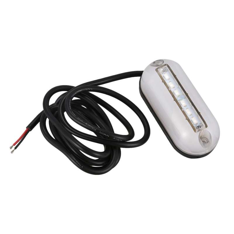 6 Led Underwater Fishing Light 12V Boat Night Light Water Landscape Lighting for Marine Boat