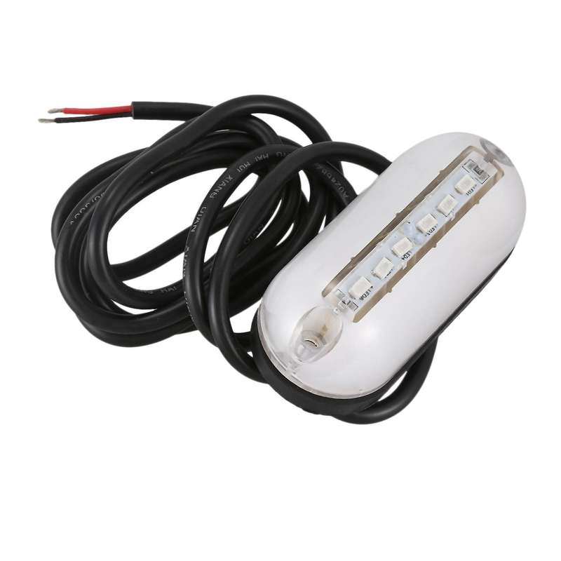 6 Led Underwater Fishing Light 12V Boat Night Light Water Landscape Lighting for Marine Boat
