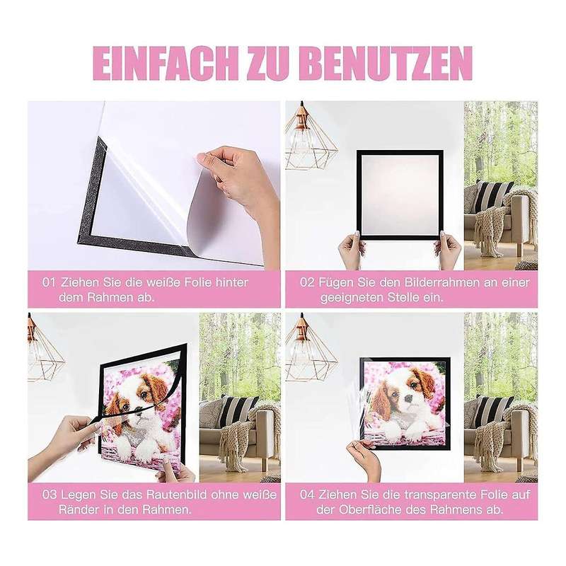 6 Pack Frame, Painting Picture Frame 30 X 30cm, Magnetic Picture Frame for Pictures