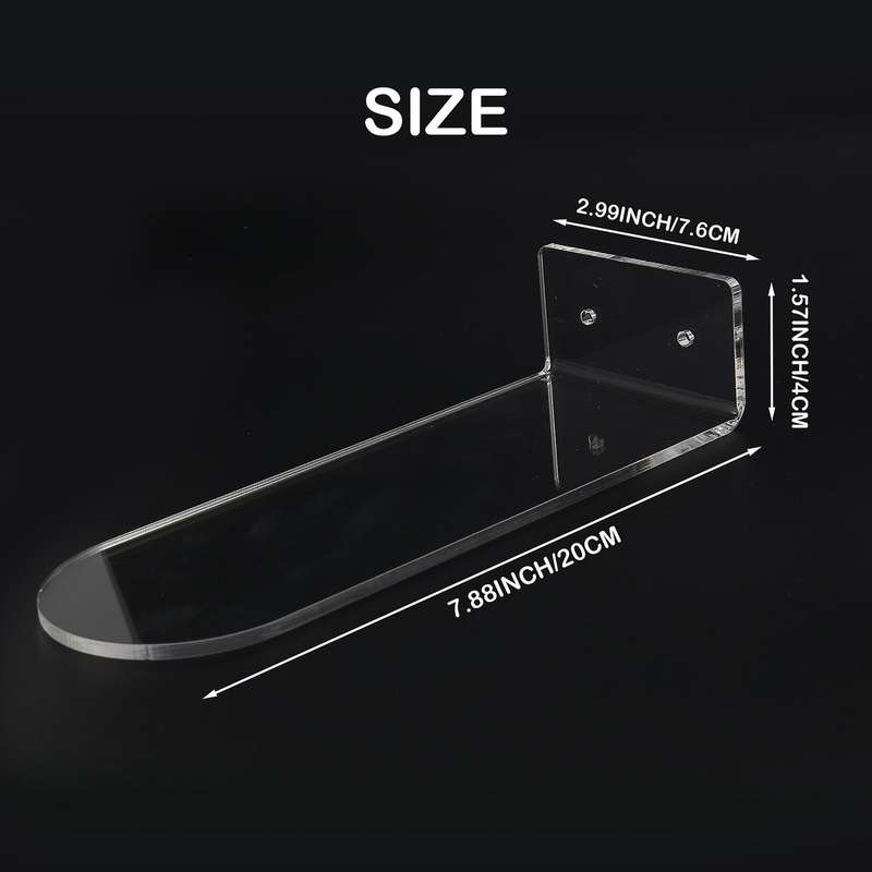 6 Pack Floating Shoe Shelves,Transparent,Compatible Display Shoe&Sneaker