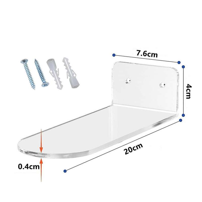6 Pack Floating Shoe Shelves,black Acrylic Wall Mounted Shoe Display Shelves,for Display Collectible