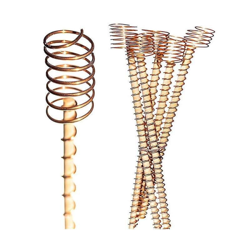 6 Pack Electroculture Gardening Copper Coil Antennas for Growing Garden Plants Vegetables with Elect