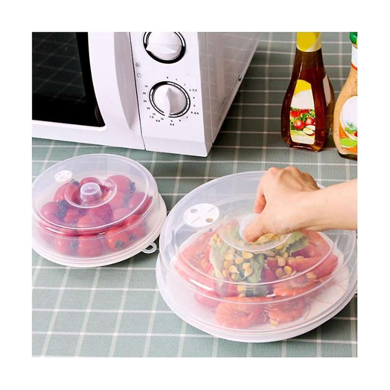 6 Pack Microwave Covers, Plastic Microwave Covers, Microwave Plate Covers for Food with Valve, 2 Si