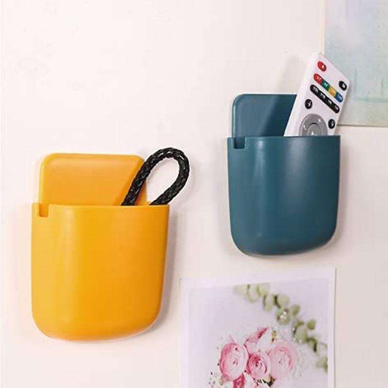 6 Pack Self-Adhesive Wall Beside Mount Remote Control Phone Pencil Glasses Multi-Functional Storage