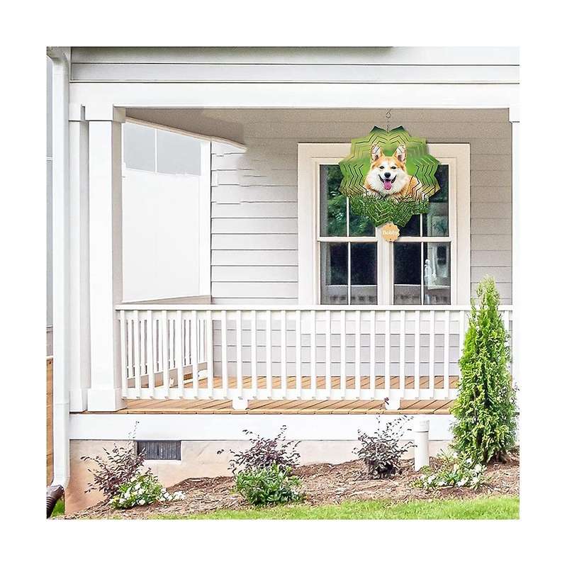 6 Pack Sublimation Wind Spinner Blanks Wind Spinners with Wave Lotus Flower Shape,double Sided Gard