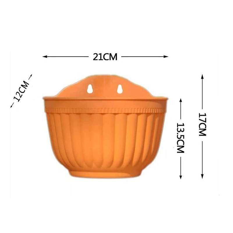6 Pack Wall Hanging Planter Pots Vertical Garden Window Hang Box Container for Plants Flowers Herbs