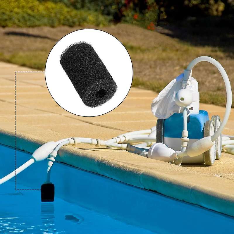 6 Pack Tail Scrubbers Sweep Hose Tail Scrubber Replacement for Sweep Pool Cleaner Parts