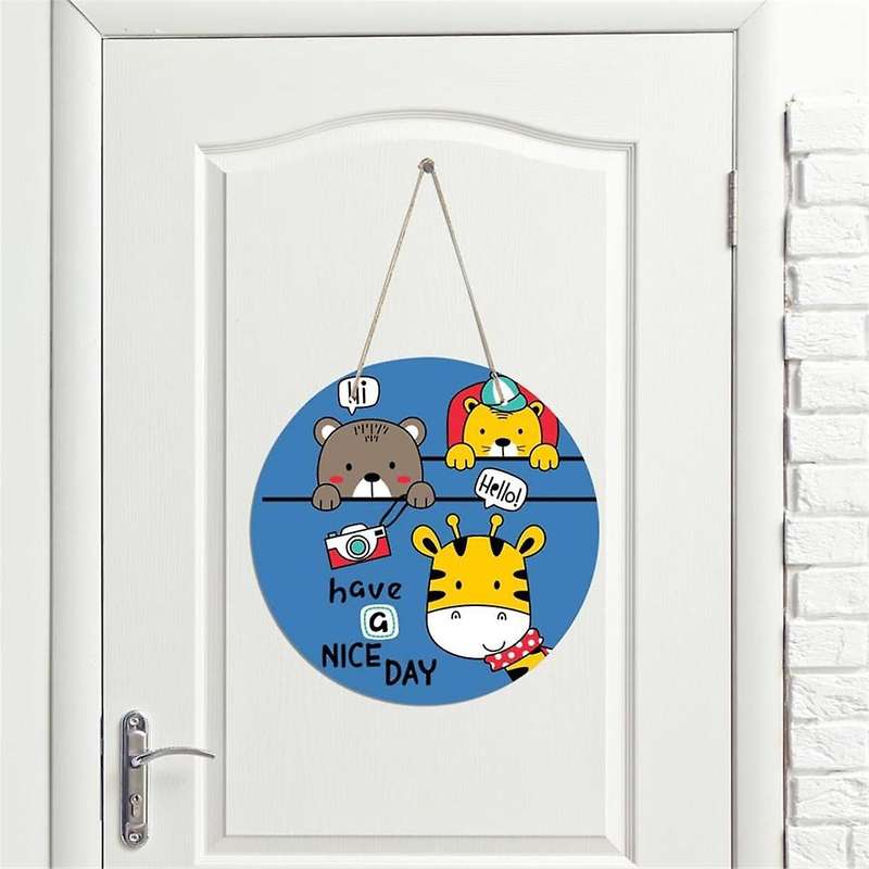 6 Pcs 12in Round Sublimation Door Hanger Blanks White Hardboard MDF Blanks Wall Hanging for Heat Pre