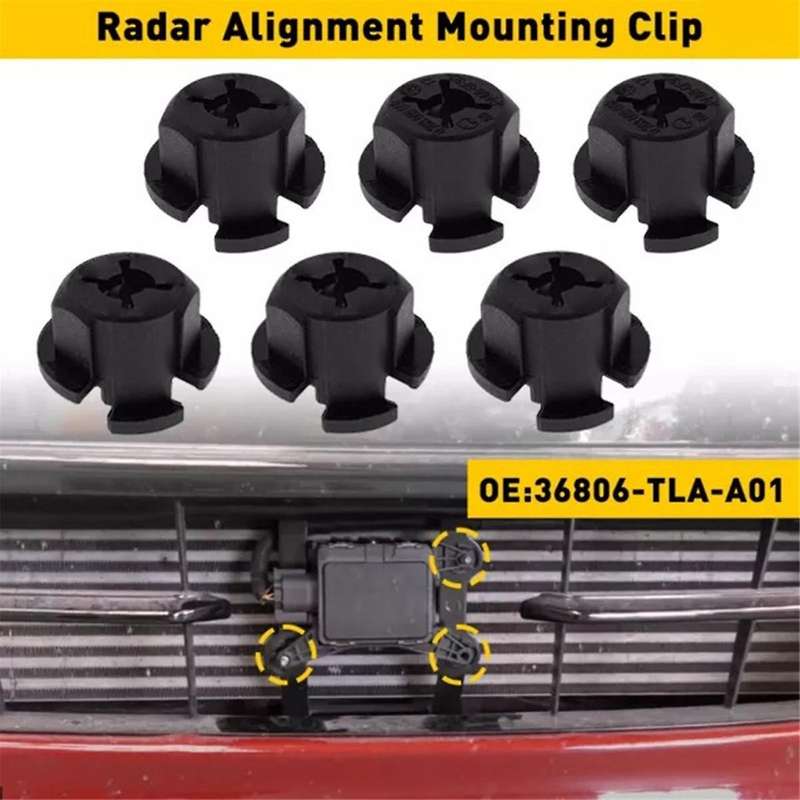 6 Pcs ACC Radar Alignment Mounting Clips Buckle for Accord -V Interior Accessories 36806-TLA-A01