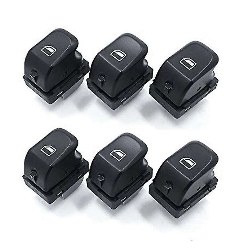 6 Pcs Car Glass Lifter Single Switch Power Window Switch for Q5 8KD959855 8K0959855A
