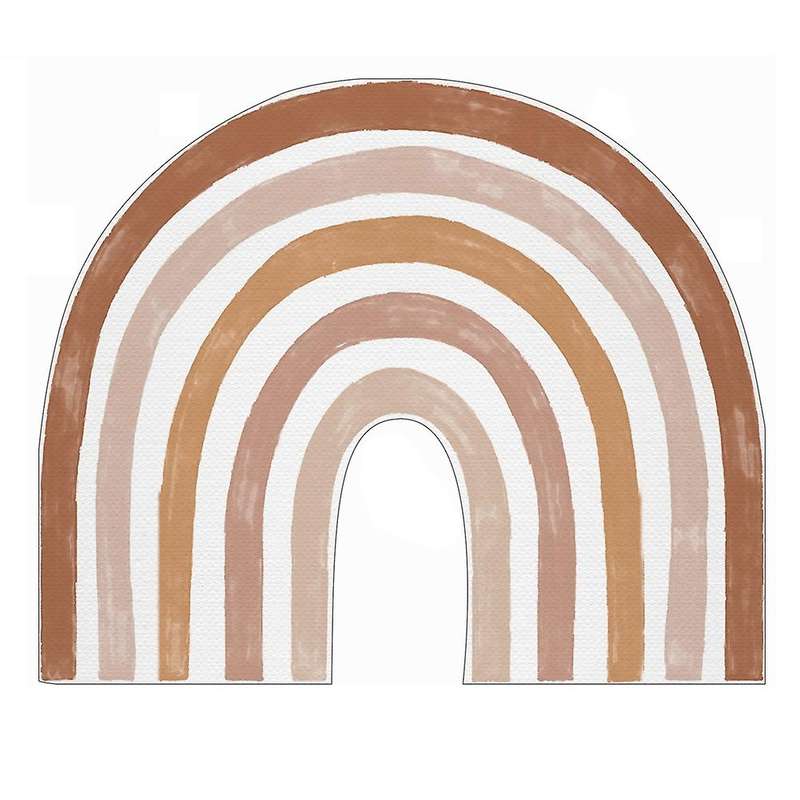 6 Pcs Big DIY Wall Stickers for Kids Room Decoration Rainbow Wall Decal Self Adhesive Film for Home