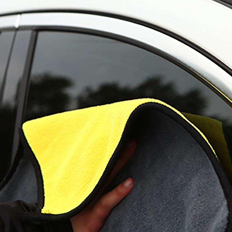 6 Pcs Car Wash Microfiber Towel Auto Cleaning Drying Cloth Hemming Super Absorbent 11.8X23.6.Inch