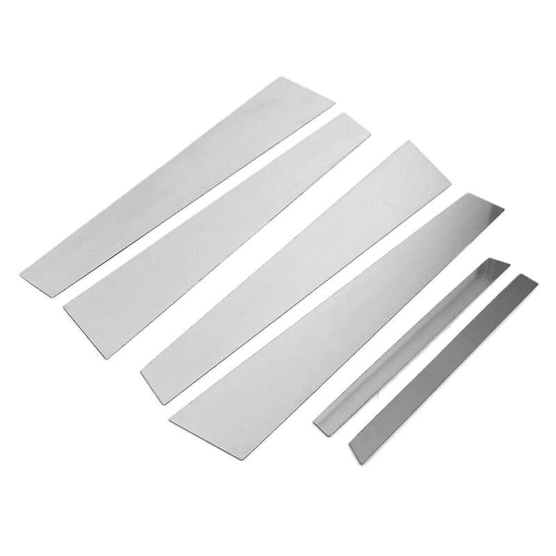 6 Pcs Car Window B Pillar Trim for S-Class W221 2007-2013