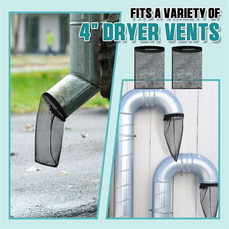 6 Pcs Dust Lint Bag for Vent Exterior Dryer Lint Trap Dryer Lint Cover for Outdoor Outside Capturing