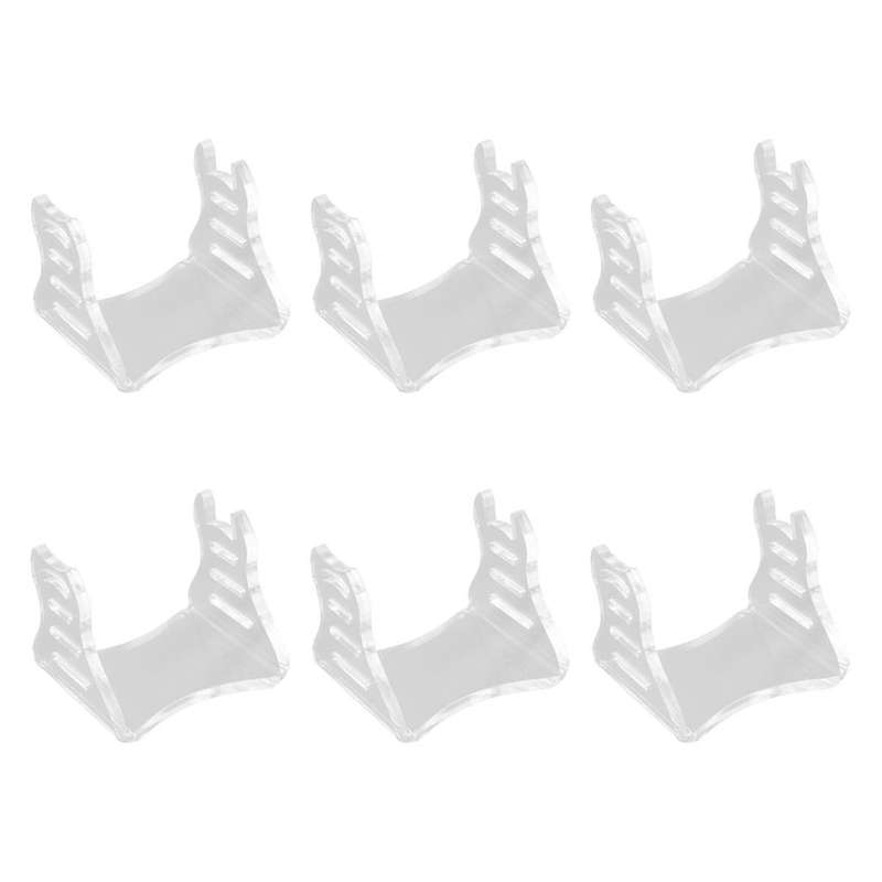 6 Pcs Fishing Reel Display Stand,Acrylic Water Drop Wheel Display Stand for Fishing Store Shelf Bait