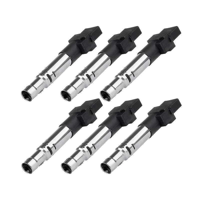 6 Pcs Ignition Coil Pack for A3 Tt R32 V6 3.2l 3.6l 022905715 022905100b
