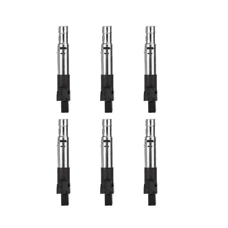 6 Pcs Ignition Coil Pack for A3 Tt R32 V6 3.2l 3.6l 022905715 022905100b