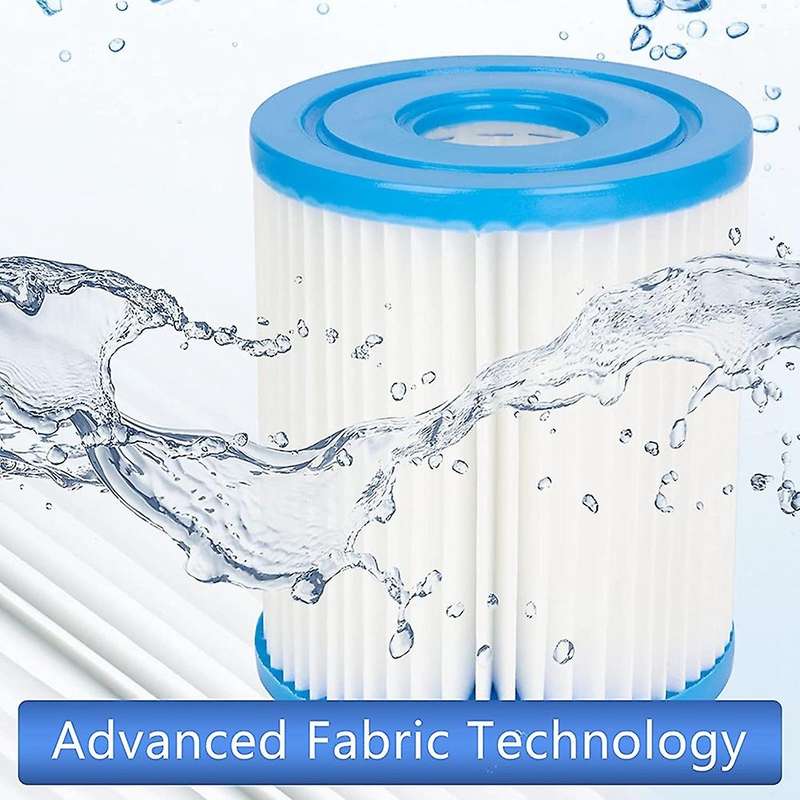 6 Pcs Pool Filter Cartridges Type H Replacement Swimming Pool Filter for H,330 ,29007E Hot Tub Filte