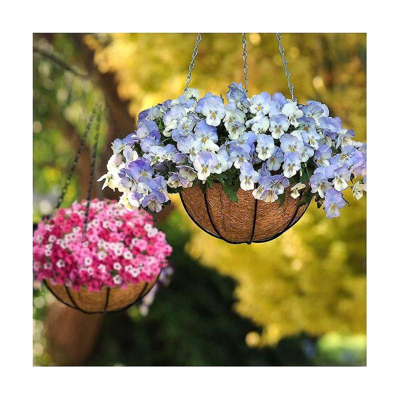 6 Pcs Round Coconut Liner Natural Coconut Fiber Basket Coconut Replacement Liner for Hanging Basket