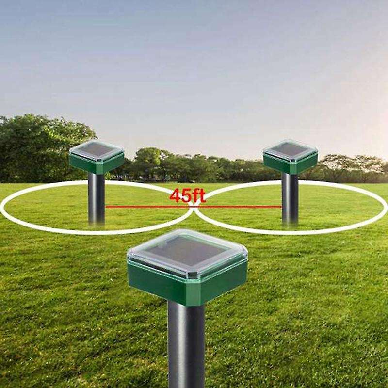 6 Pcs Solar Powered Snake Repellent for Outdoors,ultrasonic Snake Repellent,solar Snake Repellent fo