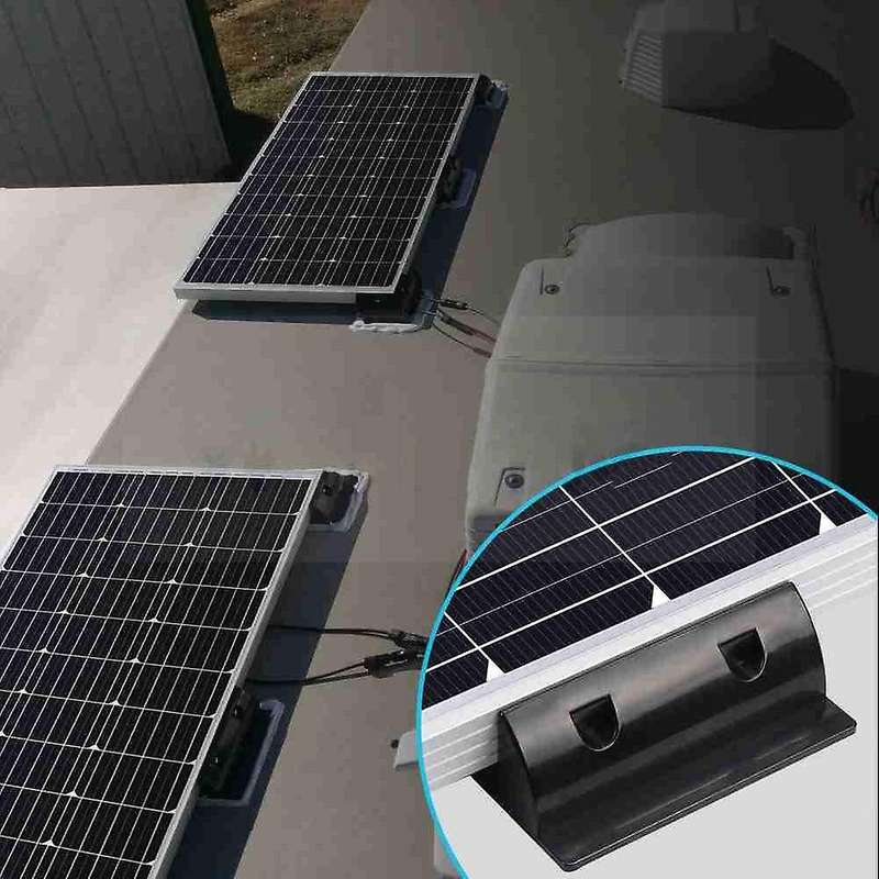 6 Pcs Solar Panel Corner Side Mounting Bracket Kit for Caravans RV Lorries Buses Boats Yachts