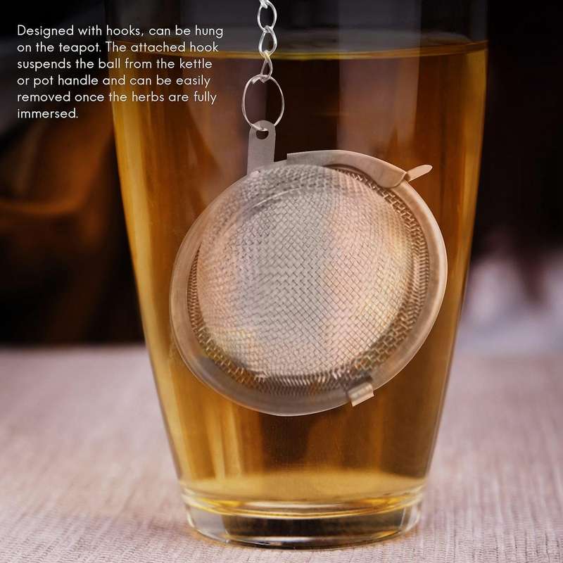 6 Piece Stainless Steel Mesh Tea Ball 2 Inch Tea Infuser Strainers Tea Strainer Filters Tea Interva