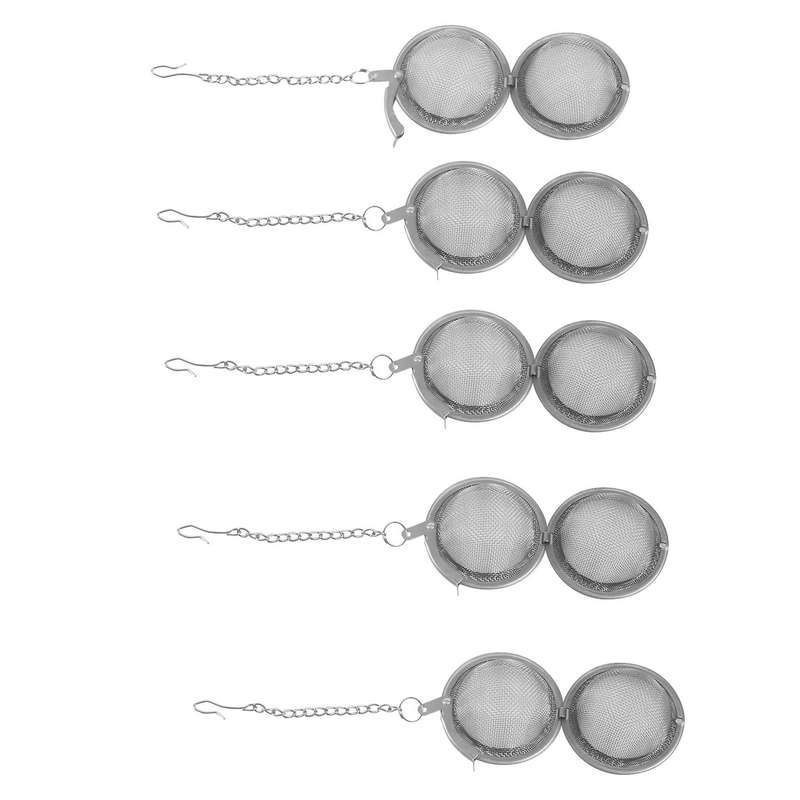 6 Piece Stainless Steel Mesh Tea Ball 2 Inch Tea Infuser Strainers Tea Strainer Filters Tea Interva