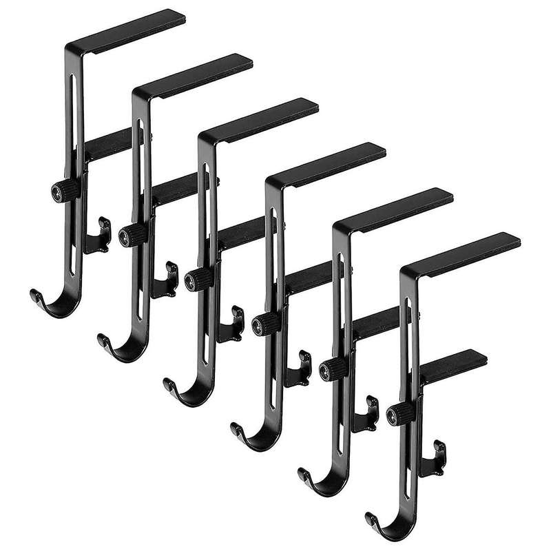 6 Pieces Christmas Stocking Holders for - Adjustable Christmas Metal Hooks Garland Hanger for Christ