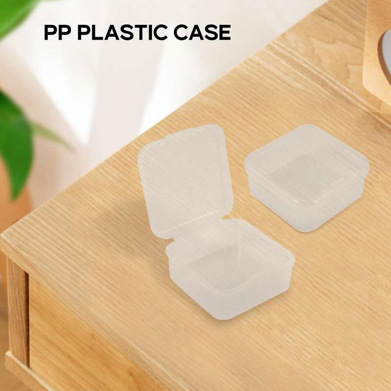 6 Pieces Mini Plastic Clear Storage Box Compatible Collecting Small Items, Beads, Jewelry, Business