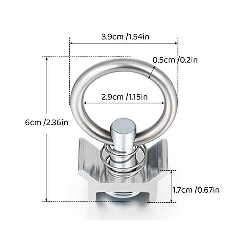 6 Pieces Of Stainless Steel Rings, Speaker Hooks, Hanging Rings, Aircraft Frame Hanging Accessories,