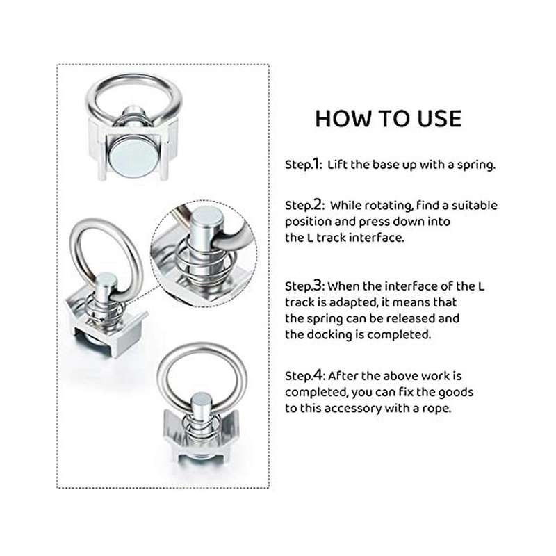 6 Pieces Of Stainless Steel Rings, Speaker Hooks, Hanging Rings, Aircraft Frame Hanging Accessories,