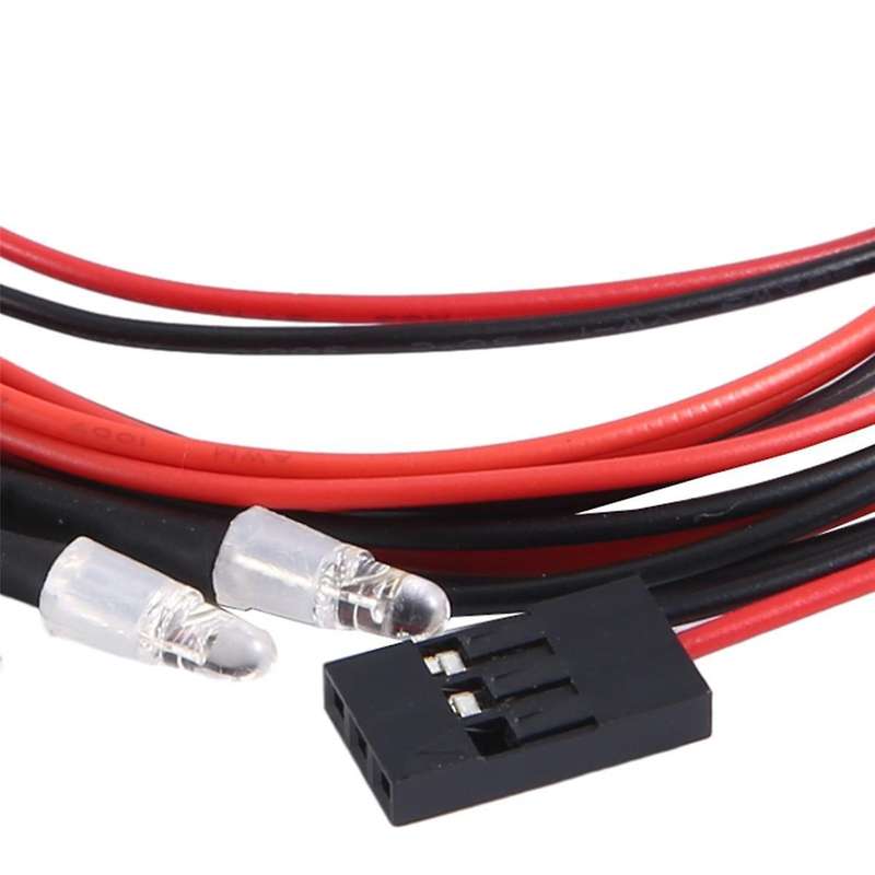 6 Rc Led Light Kit for 1/10 Rc Car Truck Crawler Rc Model Drift Car Headlight Taillight , 5mm & 3mm