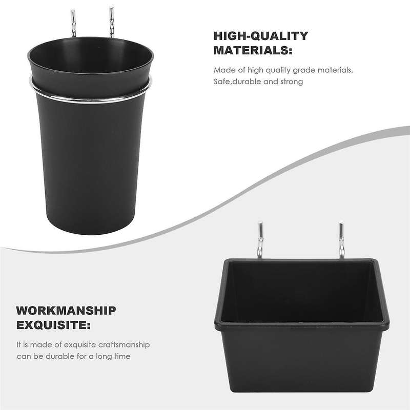 6 Sets Bins Cups with Hooks, Hooks Assortment, Hooks for Cup Holder for Organizing