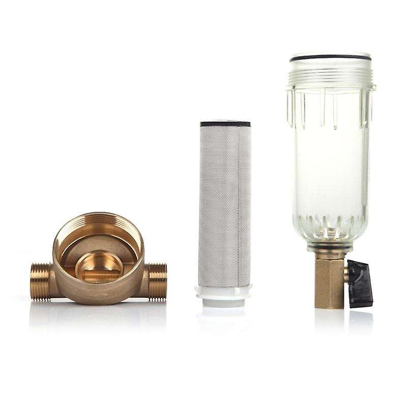 6 Points Front Purifier Copper Lead Water Filter Home Dust Stainless Mesh Faucet