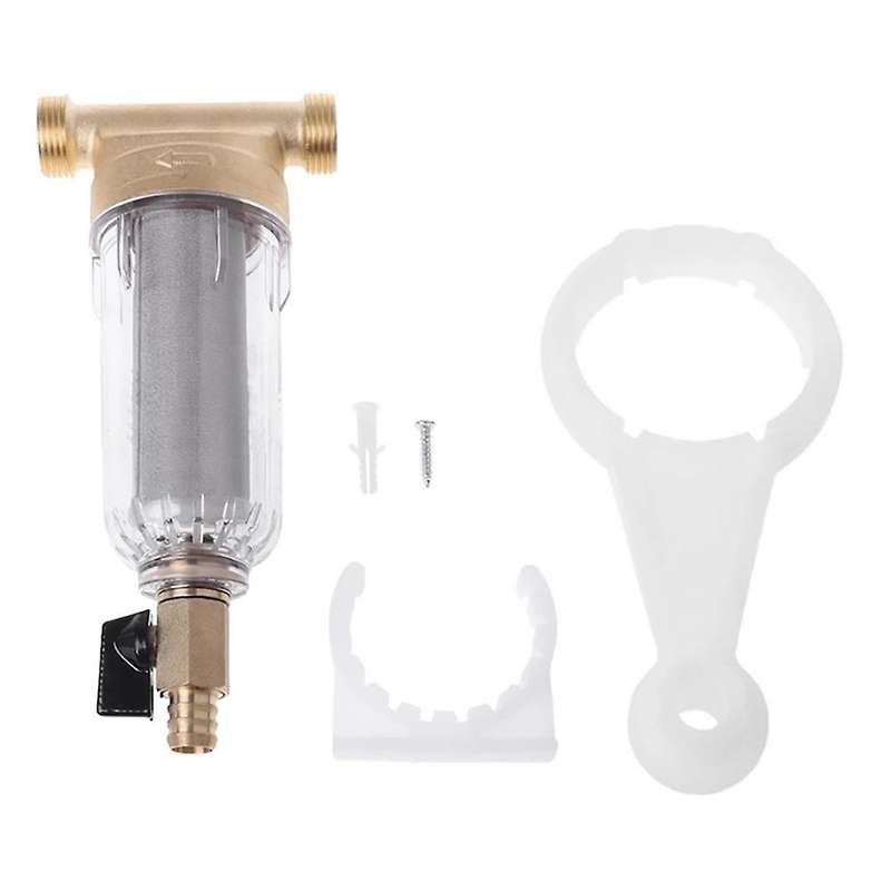 6 Points Front Purifier Copper Lead Water Filter Home Dust Stainless Mesh Faucet