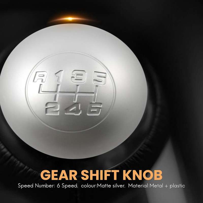 6 Speed Car Manual Shift Knob Matte Lever Shifter Stick Hand Ball for 2010-On