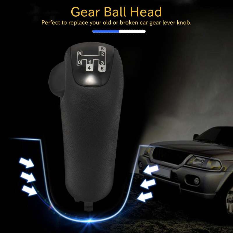 6 Speed +R+C Car Shift Knob Lever Manual Shifter Gearbox Splicer Switch 1727377 1919065 Fit for Scan