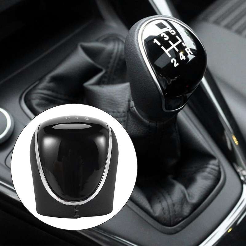 6 Speed Car PU Leather Shift Knob Shift Lever for Mondeo IV C-MAX Transit Focus MK3 MK4 Kuga