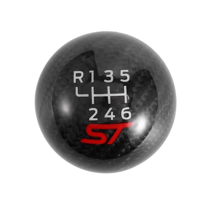 6 Speed Car Racing St Carbon Fiber Gear Shift Knob for Focus St Fiesta St