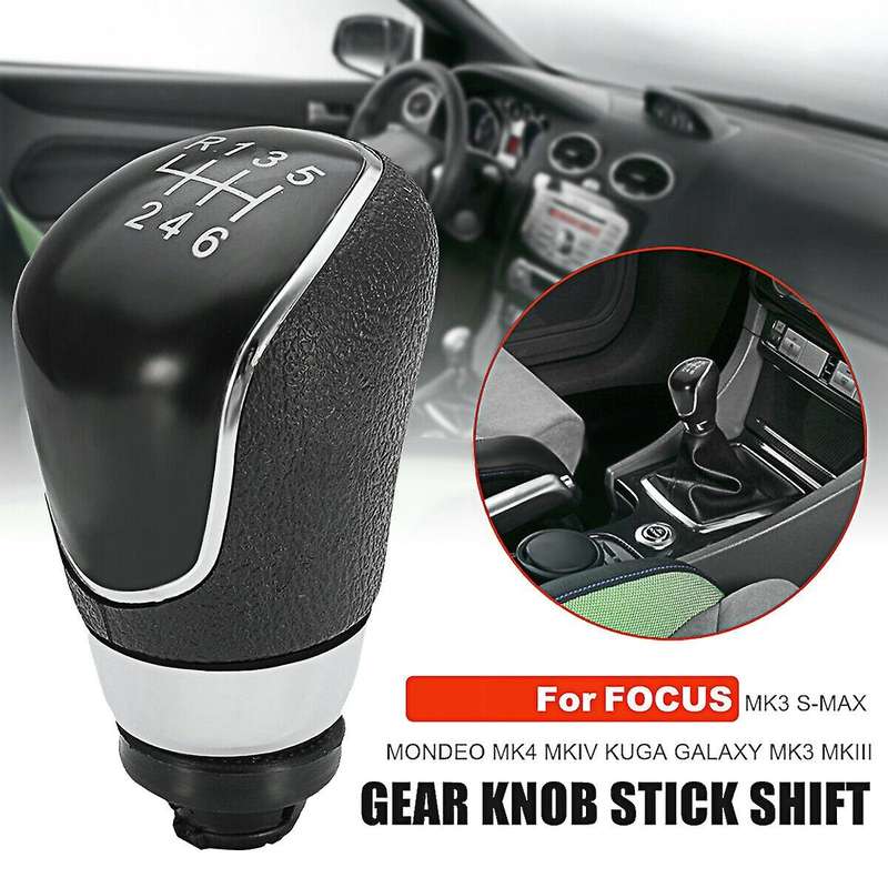 6 Speed Manual Car Gear Shift Knob Shifter Lever for Focus 2 MK2 FL MK3 MK4 MK7 Mondeo Kuga Galaxy F