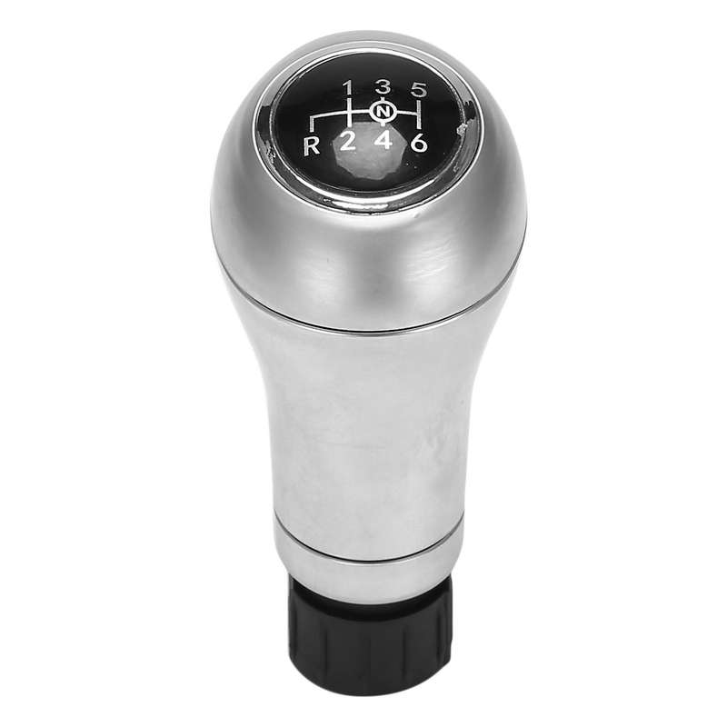 6 Speed Manual Car Gear Shift Knob Shifter Lever Stick for C/E/ W203 W204 C300 W207 W212 E260 Silver