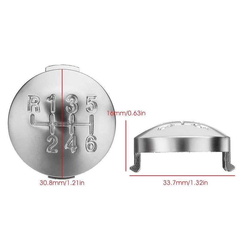 6 Speed Matte Shift Knob Cap Cover Shifter Lever Case Cover for 159 Brera Spider 2005-2011 55344557