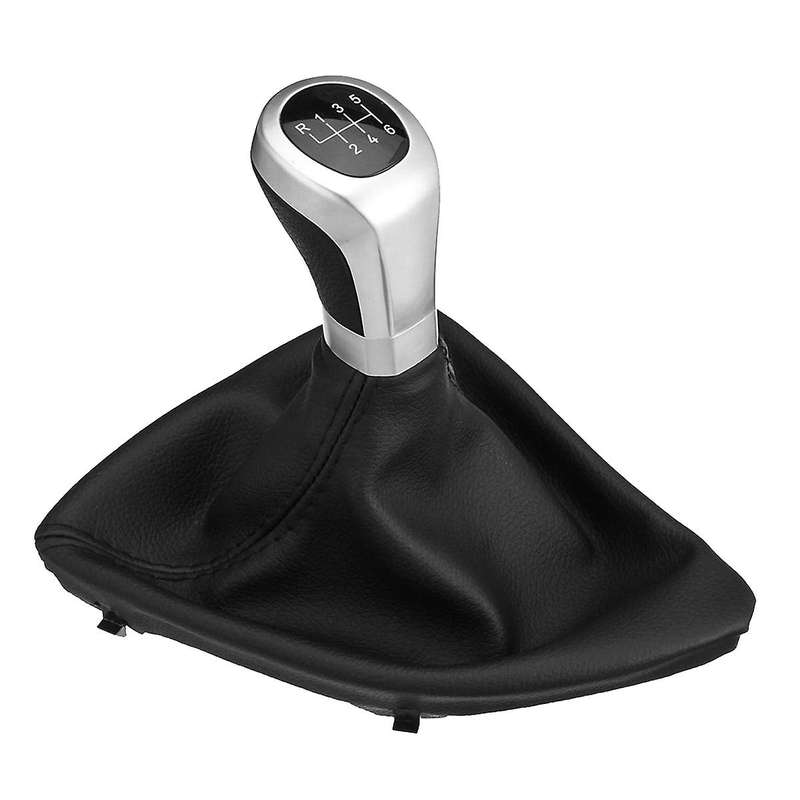 6 Speed Manual Shift Knob Shifter Lever Boot Cover for  1 Series E81 E87 E87Lci E88 E82