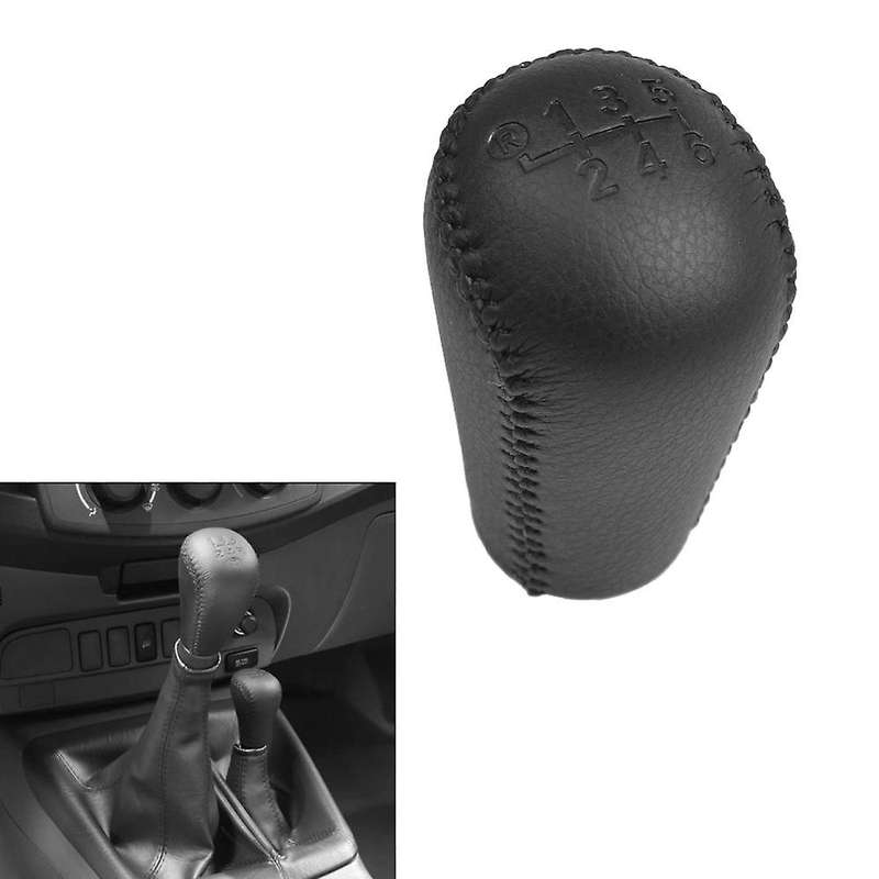 6 Speed PU Leather Handle Gear Shift Knob Stick for MK6 MK7 2004-2014 Manual Transmission Lever Hand