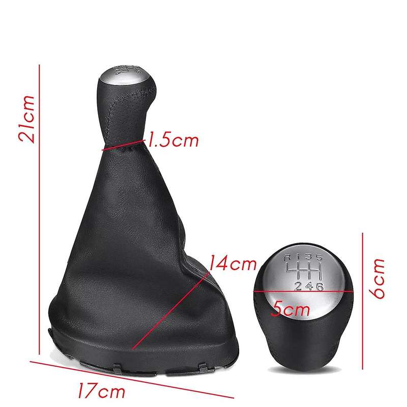 6 Speed PU Leather Car Gear Shift Knob Gaiter Boot Cover for I J10 2+2 2006 - 2013