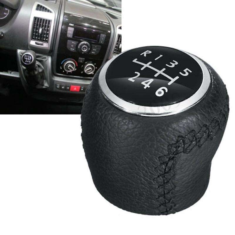 6 Speed PU Leather Shift Gear Knob for Ducato Relay Boxer