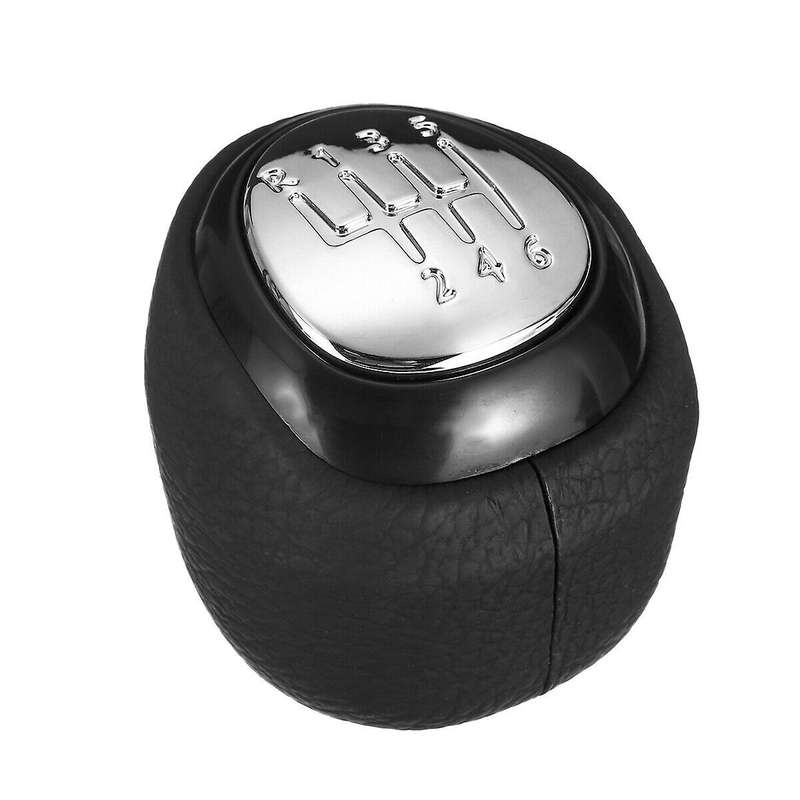 6 Speed Shift Knob Leather Lever Shifter for SAAB 93 9-3 2003-2012 Car Styling